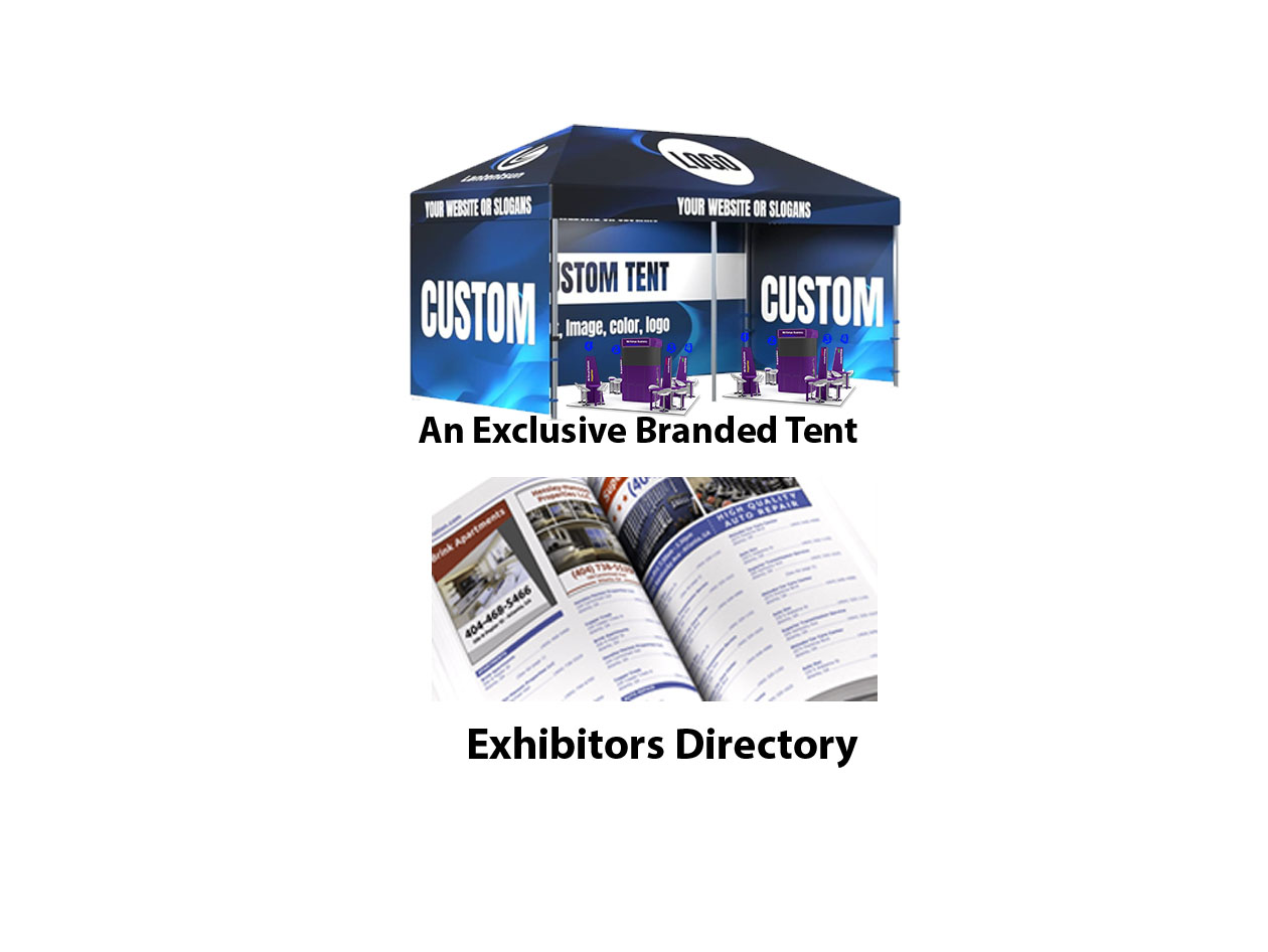 AN EXCLUSIVE BRANDED TENT.